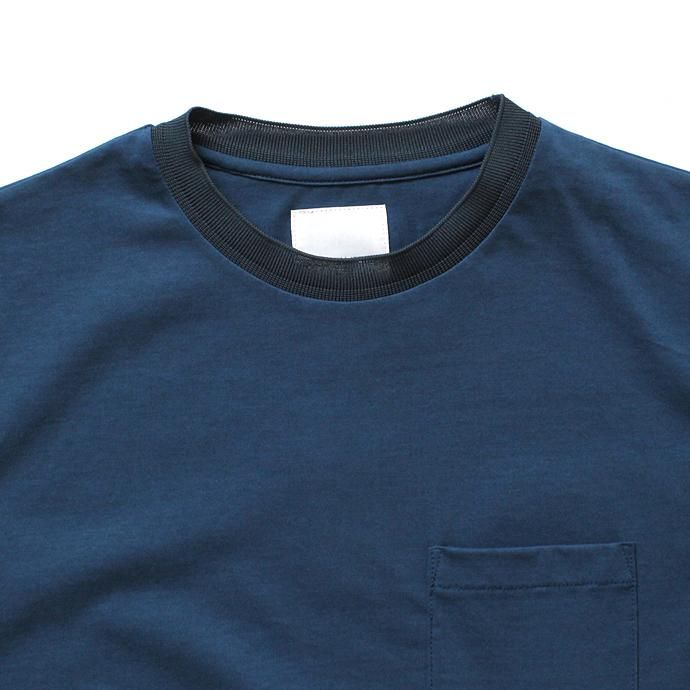 STILL BY HAND リンガーTシャツ CS0381 - ブルー 02