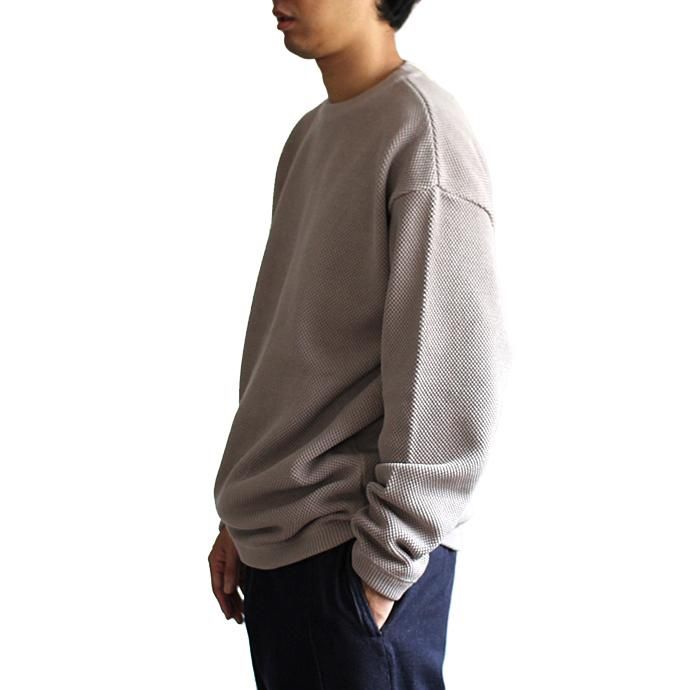 crepuscule Moss Stitch L/S 鹿の子編みクルーネックプルオーバー 1801-003 Beige<img class='new_mark_img2' src='//img.shop-pro.jp/img/new/icons47.gif' style='border:none;display:inline;margin:0px;padding:0px;width:auto;' /> 02