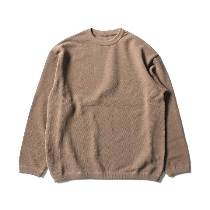 129475547 crepuscule / Moss Stitch L/S 鹿の子編みクルーネックプルオーバー 1801-003 Brown<img class='new_mark_img2' src='//img.shop-pro.jp/img/new/icons47.gif' style='border:none;display:inline;margin:0px;padding:0px;width:auto;' /> 01