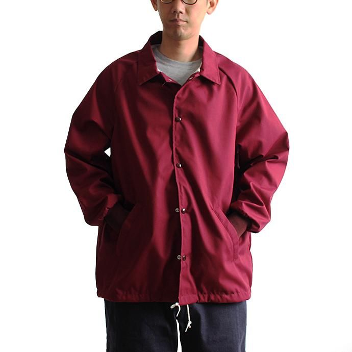 129551442 ASW Jackets / ポプリン コーチジャケット - Maroon 01