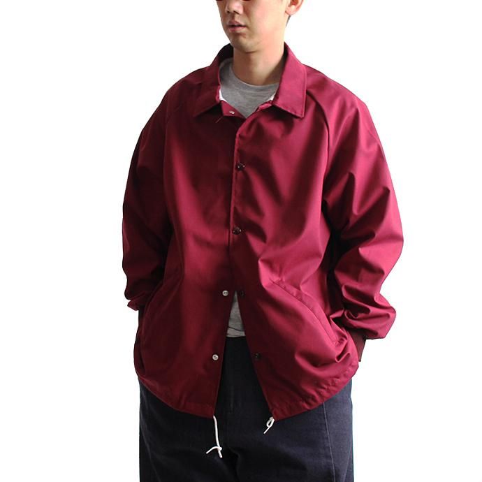 129551442 ASW Jackets / ポプリン コーチジャケット - Maroon 02