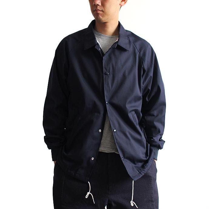 129551473 ASW Jackets / ポプリン コーチジャケット - Navy 01