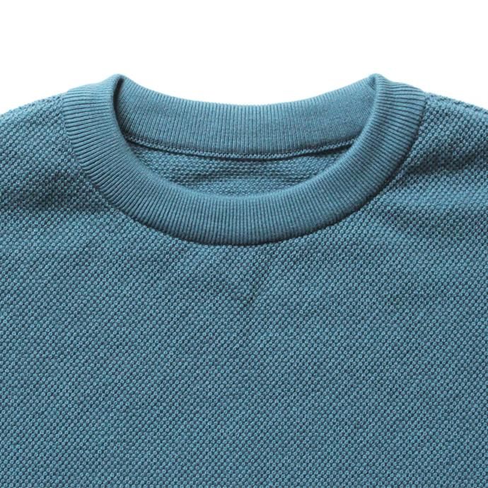 crepuscule Moss Stitch L/S 鹿の子編みクルーネックプルオーバー 1801-003 Bluegreen<img class='new_mark_img2' src='//img.shop-pro.jp/img/new/icons47.gif' style='border:none;display:inline;margin:0px;padding:0px;width:auto;' /> 02