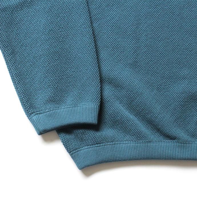 crepuscule Moss Stitch L/S 鹿の子編みクルーネックプルオーバー 1801-003 Bluegreen<img class='new_mark_img2' src='//img.shop-pro.jp/img/new/icons47.gif' style='border:none;display:inline;margin:0px;padding:0px;width:auto;' /> 02