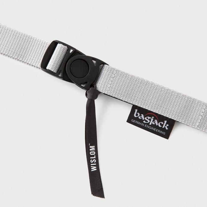 WISLOM BELT 18-00904M bagjack別注ナイロンベルト - グレー 02
