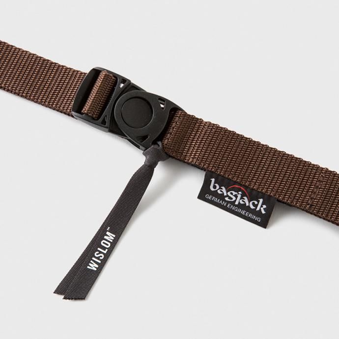 WISLOM BELT 18-00904M bagjack別注ナイロンベルト - ブラウン 02