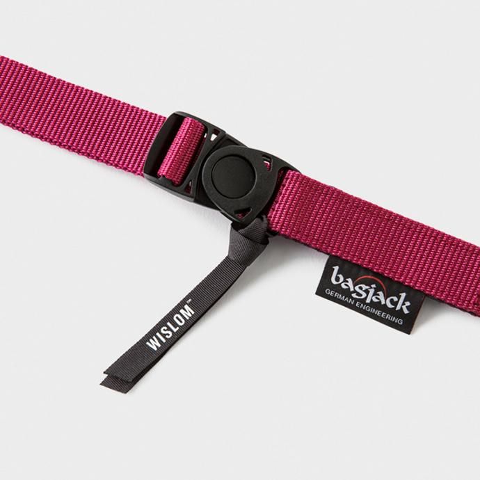 WISLOM BELT 18-00904M bagjack別注ナイロンベルト - ボルドー 02