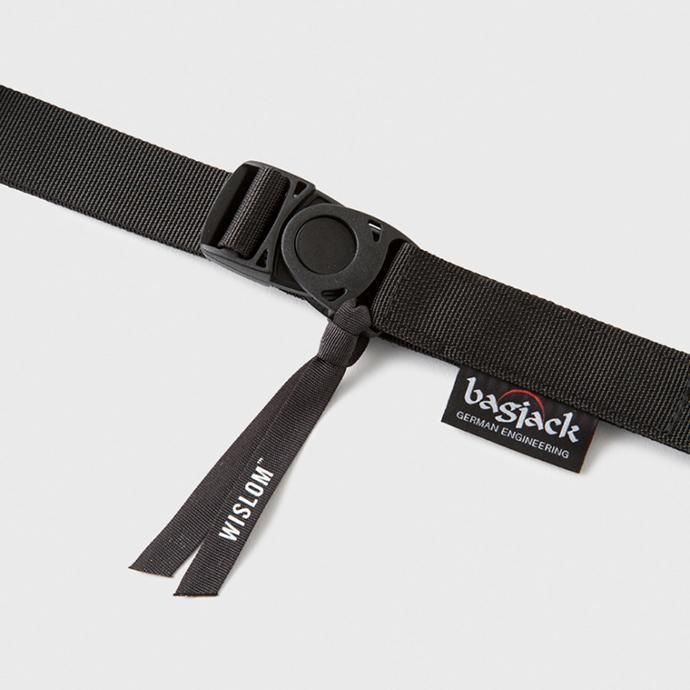 WISLOM BELT 18-00904M bagjack別注ナイロンベルト - ブラック 02