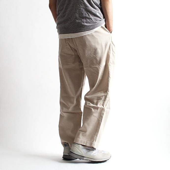 129838767 RICCARDO METHA / One Tuck Wide Trousers Garment Wash ワンタック ワイドトラウザー ガーメントウォッシュ - Beige<img class='new_mark_img2' src='//img.shop-pro.jp/img/new/icons47.gif' style='border:none;display:inline;margin:0px;padding:0px;width:auto;' /> 02