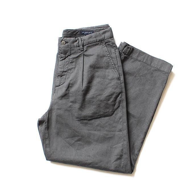 129838829 RICCARDO METHA / One Tuck Wide Trousers Garment Wash ワンタック ワイドトラウザー ガーメントウォッシュ - Charcoal<img class='new_mark_img2' src='//img.shop-pro.jp/img/new/icons47.gif' style='border:none;display:inline;margin:0px;padding:0px;width:auto;' /> 01