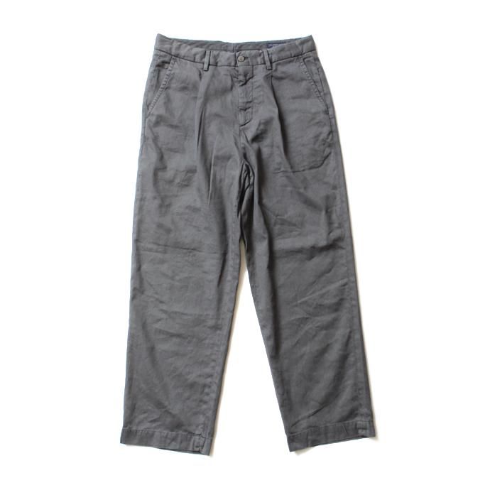 129838829 RICCARDO METHA / One Tuck Wide Trousers Garment Wash ワンタック ワイドトラウザー ガーメントウォッシュ - Charcoal<img class='new_mark_img2' src='//img.shop-pro.jp/img/new/icons47.gif' style='border:none;display:inline;margin:0px;padding:0px;width:auto;' /> 02