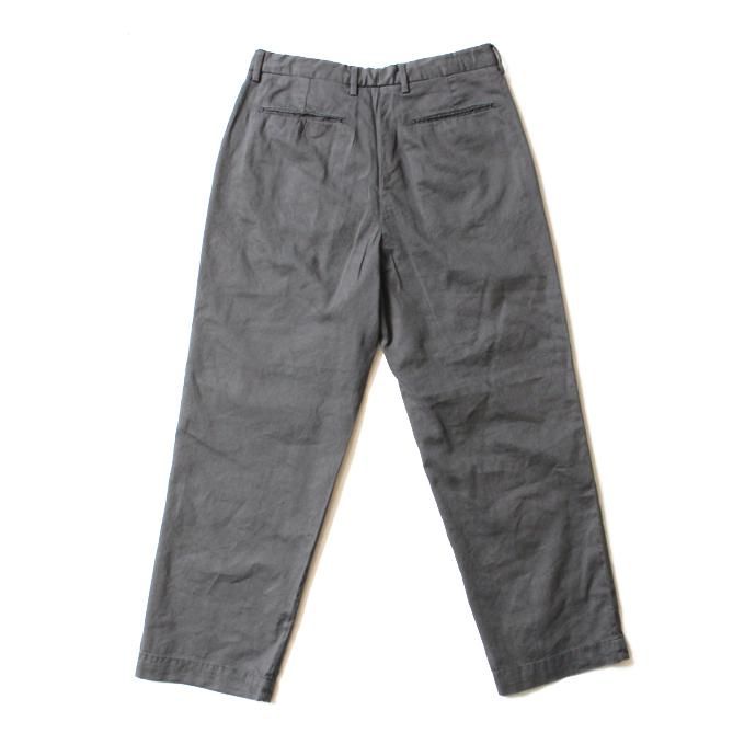 129838829 RICCARDO METHA / One Tuck Wide Trousers Garment Wash ワンタック ワイドトラウザー ガーメントウォッシュ - Charcoal<img class='new_mark_img2' src='//img.shop-pro.jp/img/new/icons47.gif' style='border:none;display:inline;margin:0px;padding:0px;width:auto;' /> 02
