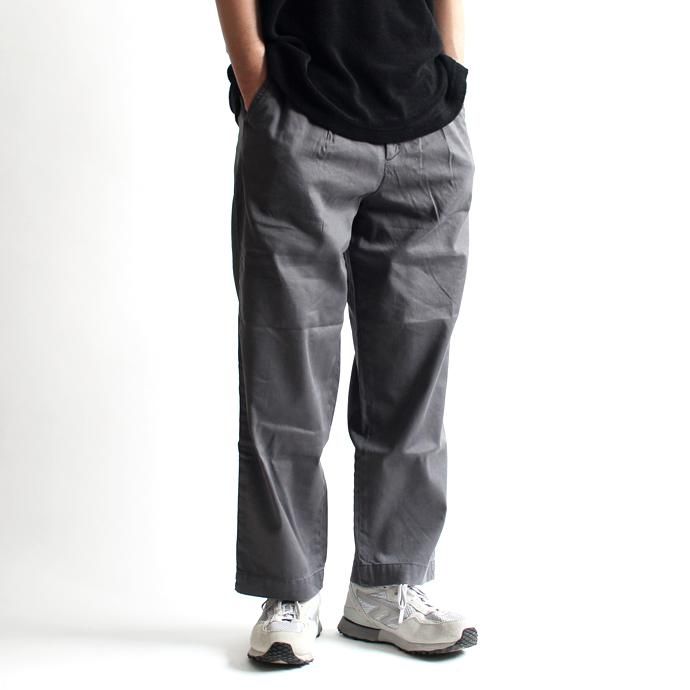 129838829 RICCARDO METHA / One Tuck Wide Trousers Garment Wash ワンタック ワイドトラウザー ガーメントウォッシュ - Charcoal<img class='new_mark_img2' src='//img.shop-pro.jp/img/new/icons47.gif' style='border:none;display:inline;margin:0px;padding:0px;width:auto;' /> 02