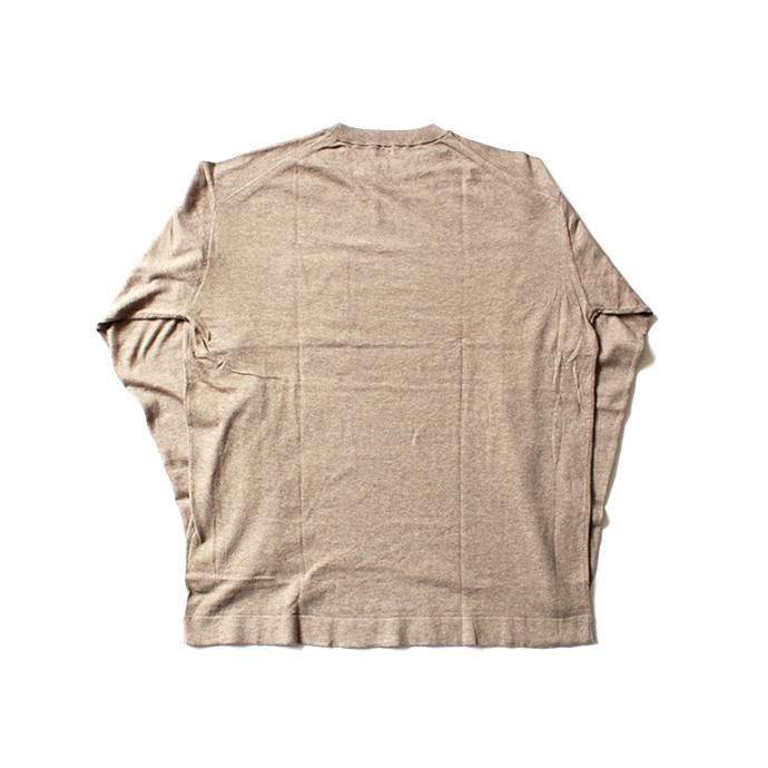 crepuscule knit tee L/S ロングスリーブ ニットTシャツ 1801-007 - Beige 02
