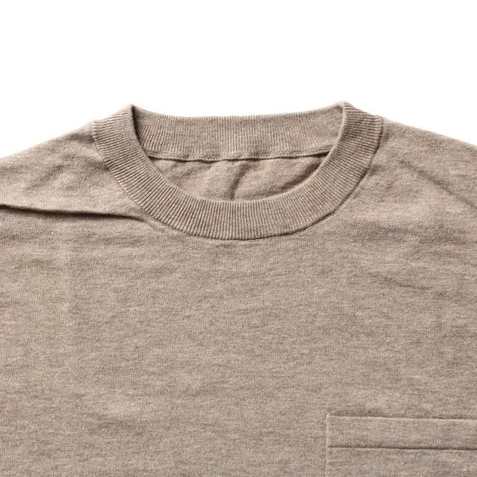 crepuscule knit tee L/S ロングスリーブ ニットTシャツ 1801-007 - Beige 02