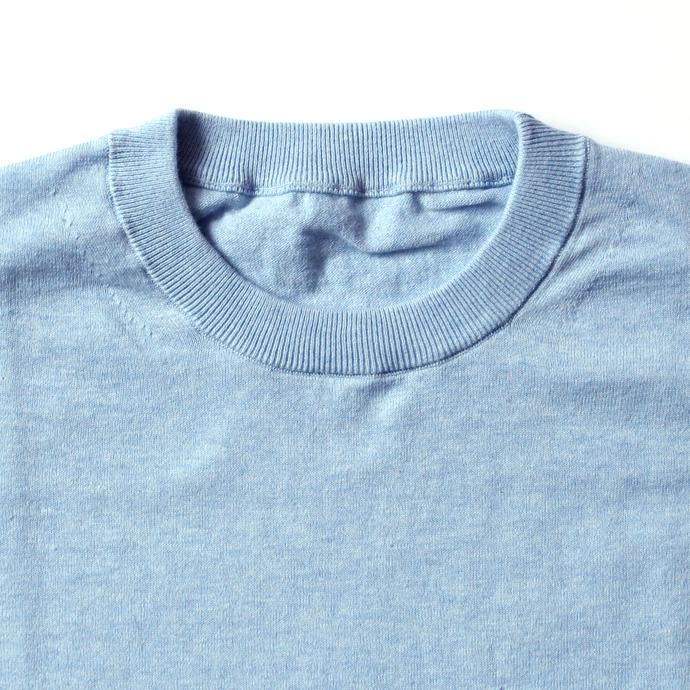 130068686 crepuscule / knit tee L/S ロングスリーブ ニットTシャツ 1801-007 - Sax 02