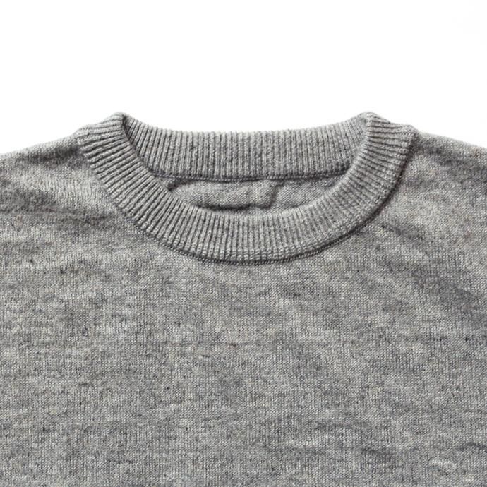 crepuscule linen S/S knit リネン半袖ニット 1801-010 - Grey 02