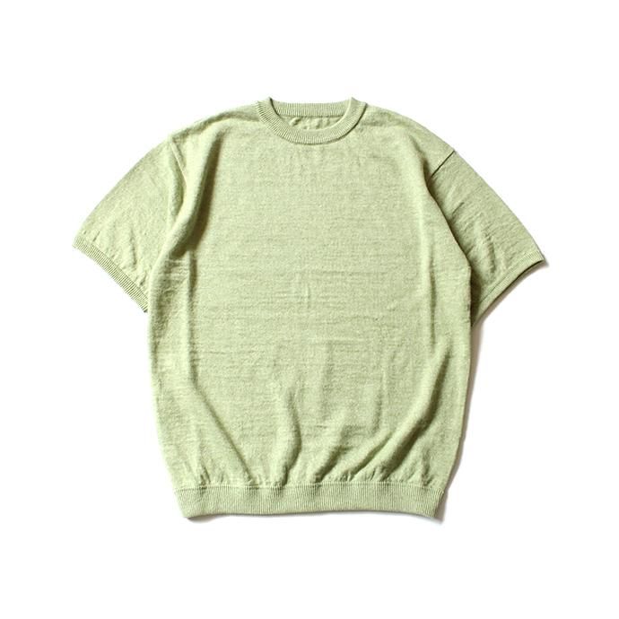 crepuscule linen S/S knit リネン半袖ニット 1801-010 - Green<img class='new_mark_img2' src='//img.shop-pro.jp/img/new/icons47.gif' style='border:none;display:inline;margin:0px;padding:0px;width:auto;' /> 01