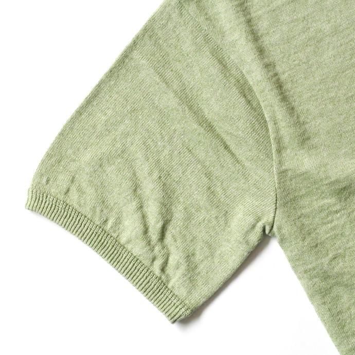 crepuscule linen S/S knit リネン半袖ニット 1801-010 - Green<img class='new_mark_img2' src='//img.shop-pro.jp/img/new/icons47.gif' style='border:none;display:inline;margin:0px;padding:0px;width:auto;' /> 02