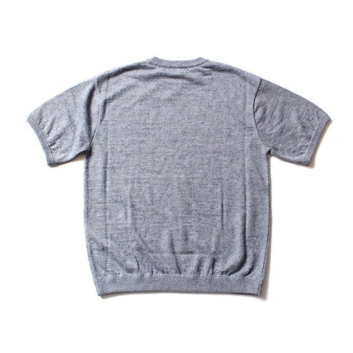 crepuscule linen S/S knit リネン半袖ニット 1801-010 - Blue 02