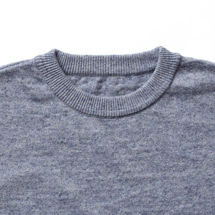 crepuscule linen S/S knit リネン半袖ニット 1801-010 - Blue 02