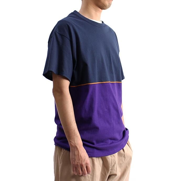 130122386 IKEDR / C Working Tee - FD パープル/ネイビー 02