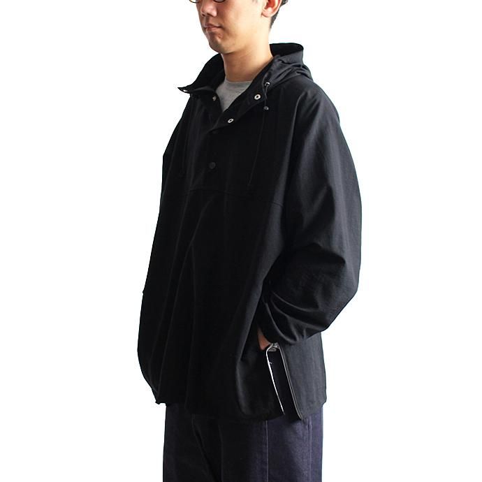 Powderhorn Mountaineering Nylon Pullover Hooded ナイロンプルオーバーアノラック PH18SS-001 - ブラック 02