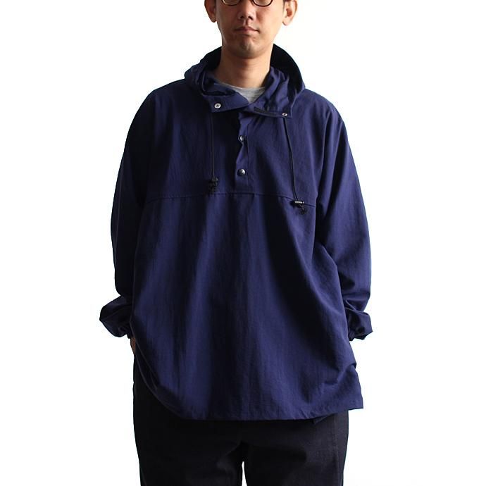 130132530 Powderhorn Mountaineering / Nylon Pullover Hooded ナイロンプルオーバーアノラック PH18SS-001 - ネイビー 01