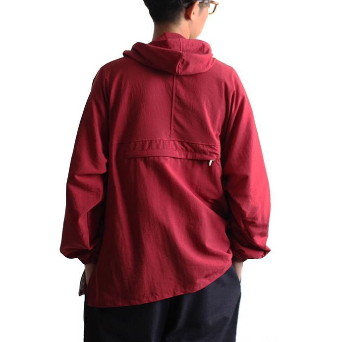 Powderhorn Mountaineering Nylon Pullover Hooded ナイロンプルオーバーアノラック PH18SS-001 - バーガンディ 02