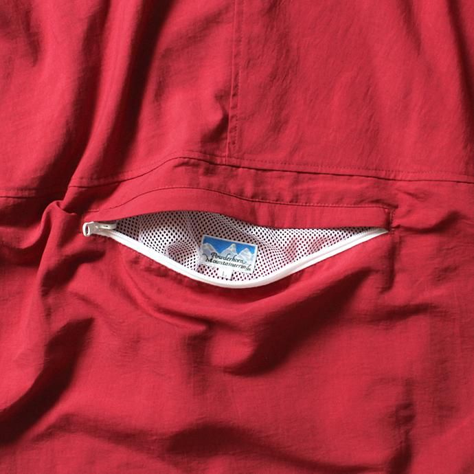 130132579 Powderhorn Mountaineering / Nylon Pullover Hooded ナイロンプルオーバーアノラック PH18SS-001 - バーガンディ 02