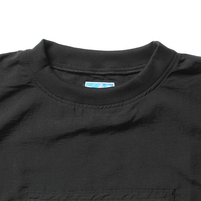 Powderhorn Mountaineering Nylon Mountain Tee ナイロンプルオーバーTシャツ PH18SS-002 - ブラック 02
