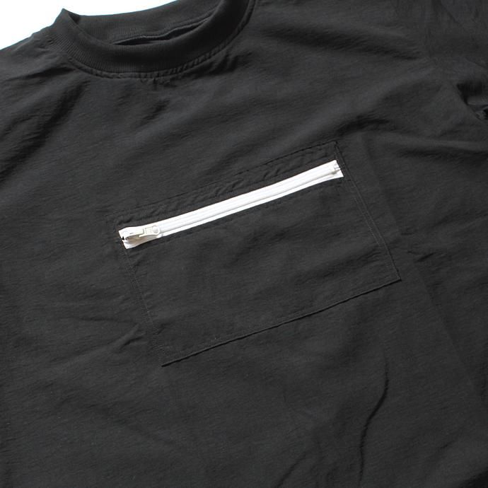 Powderhorn Mountaineering Nylon Mountain Tee ナイロンプルオーバーTシャツ PH18SS-002 - ブラック 02