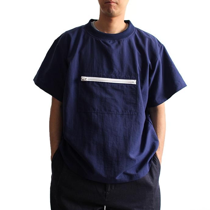 130132941 Powderhorn Mountaineering / Nylon Mountain Tee ナイロンプルオーバーTシャツ PH18SS-002 - ネイビー<img class='new_mark_img2' src='//img.shop-pro.jp/img/new/icons47.gif' style='border:none;display:inline;margin:0px;padding:0px;width:auto;' /> 01