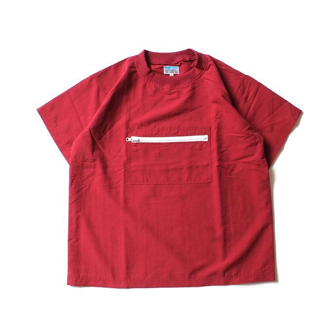 Powderhorn Mountaineering Nylon Mountain Tee ナイロンプルオーバーTシャツ PH18SS-002 - バーガンディ 02