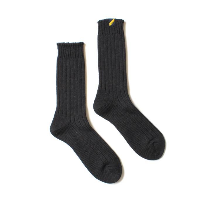 130441498 Trad Marks / Old Rib Socks リブソックス - Ash Black 02