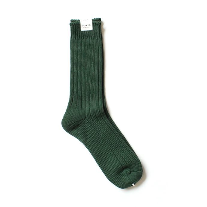 130441620 Trad Marks / Old Rib Socks リブソックス - British Green 01