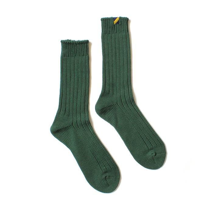 130441620 Trad Marks / Old Rib Socks リブソックス - British Green 02
