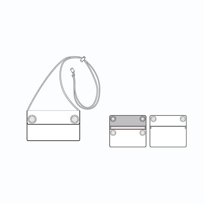 O- O-(オー)/ WATER PROOF WALLET リフレクター素材ポーチ O-S-12 Red 02