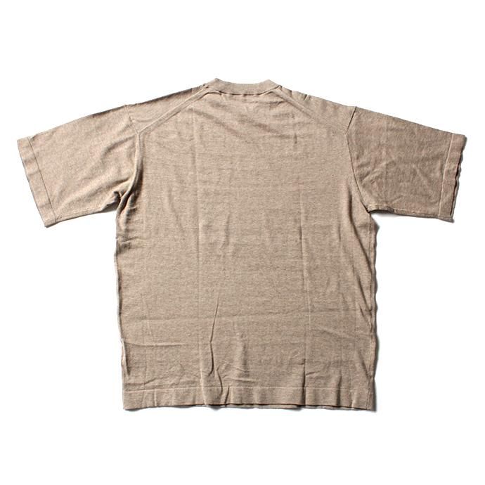 crepuscule knit tee S/S ニットTシャツ 1801-008 - Beige 02