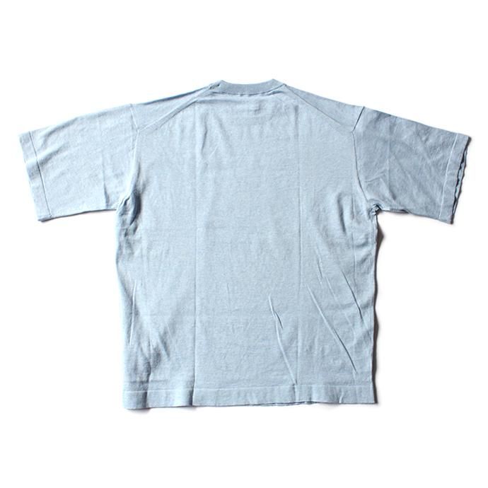 crepuscule knit tee S/S ニットTシャツ 1801-008 - Sax 02
