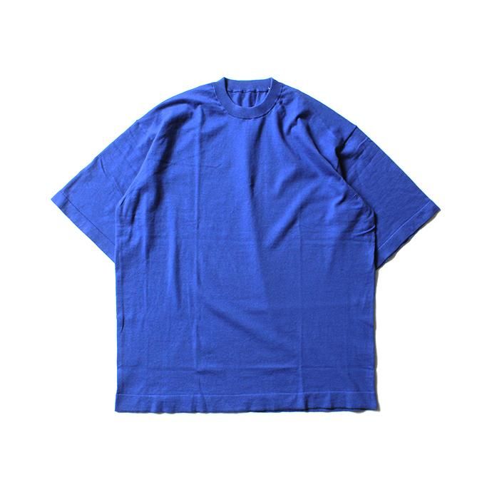 crepuscule knit tee S/S ニットTシャツ 1801-008 - Blue 01