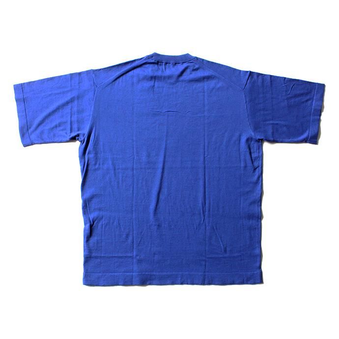 crepuscule knit tee S/S ニットTシャツ 1801-008 - Blue 02