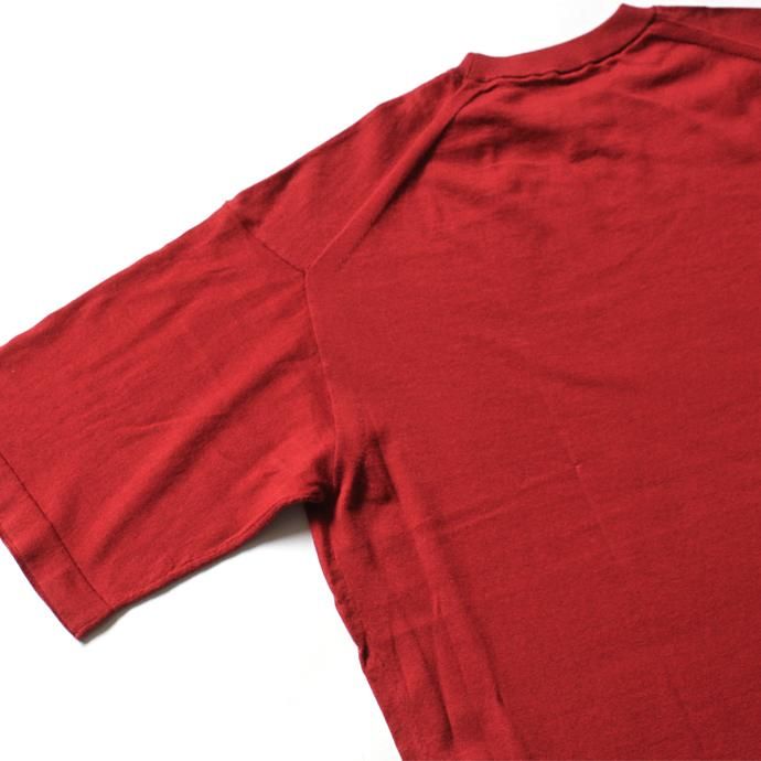 crepuscule knit tee S/S ニットTシャツ 1801-008 - Red 02