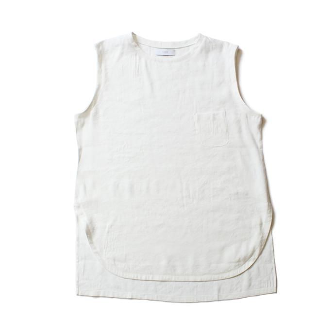 THEE LV-CS-03 linen long N/S tee - WHITE リネンノースリーブT ホワイト<img class='new_mark_img2' src='//img.shop-pro.jp/img/new/icons47.gif' style='border:none;display:inline;margin:0px;padding:0px;width:auto;' /> 02