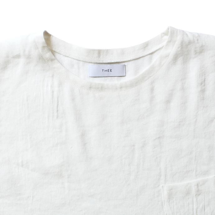 THEE LV-CS-03 linen long N/S tee - WHITE リネンノースリーブT ホワイト<img class='new_mark_img2' src='//img.shop-pro.jp/img/new/icons47.gif' style='border:none;display:inline;margin:0px;padding:0px;width:auto;' /> 02