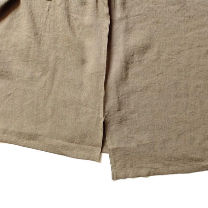 THEE LV-CS-01 linen tee - BEIGE リネンTシャツ ベージュ 02