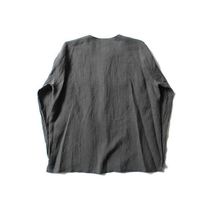 130813871 STILL BY HAND / SH0282 リネンシャツカーディガン - Grey<img class='new_mark_img2' src='//img.shop-pro.jp/img/new/icons47.gif' style='border:none;display:inline;margin:0px;padding:0px;width:auto;' /> 02