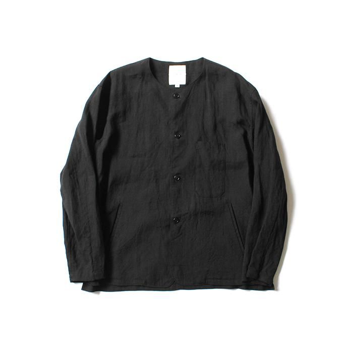130813972 STILL BY HAND / SH0282 リネンシャツカーディガン - Black<img class='new_mark_img2' src='//img.shop-pro.jp/img/new/icons47.gif' style='border:none;display:inline;margin:0px;padding:0px;width:auto;' /> 01