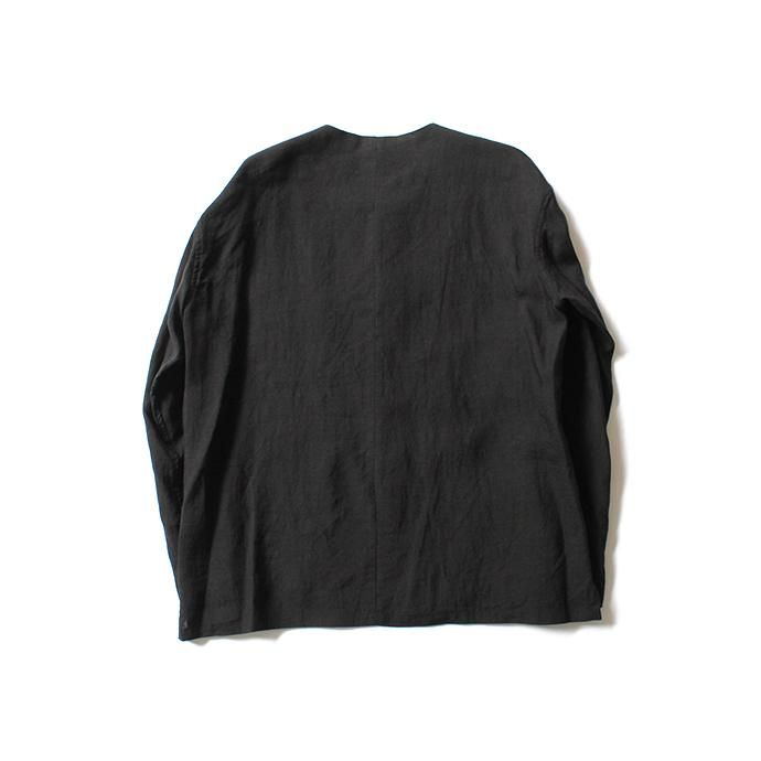 130813972 STILL BY HAND / SH0282 リネンシャツカーディガン - Black<img class='new_mark_img2' src='//img.shop-pro.jp/img/new/icons47.gif' style='border:none;display:inline;margin:0px;padding:0px;width:auto;' /> 02
