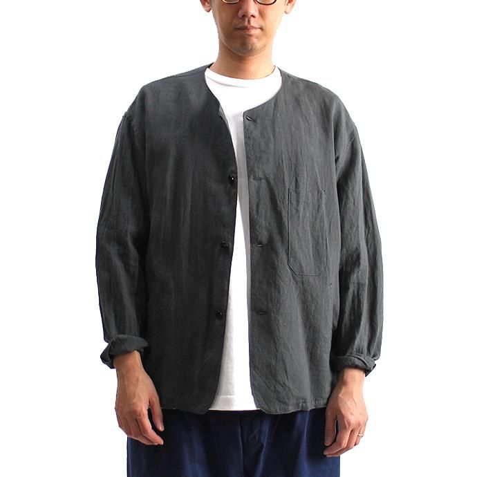 130813972 STILL BY HAND / SH0282 リネンシャツカーディガン - Black<img class='new_mark_img2' src='//img.shop-pro.jp/img/new/icons47.gif' style='border:none;display:inline;margin:0px;padding:0px;width:auto;' /> 02